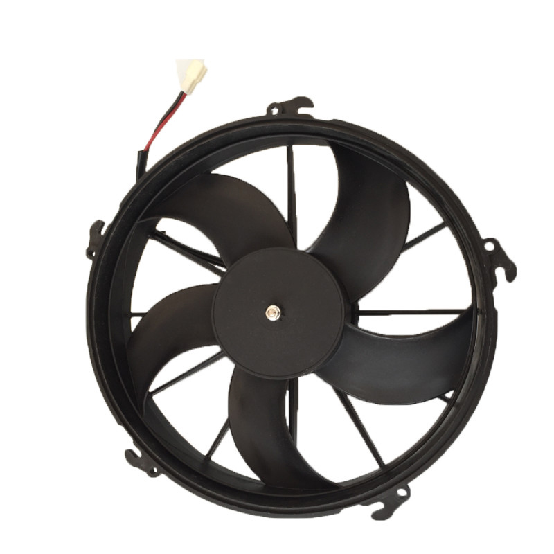 24v/12v universal bus condenser fan with 5 curve blades