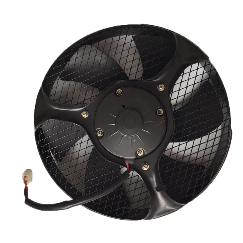 Universal BUS Electronic 12v/24V DC condenser fan motor with iron mesh
