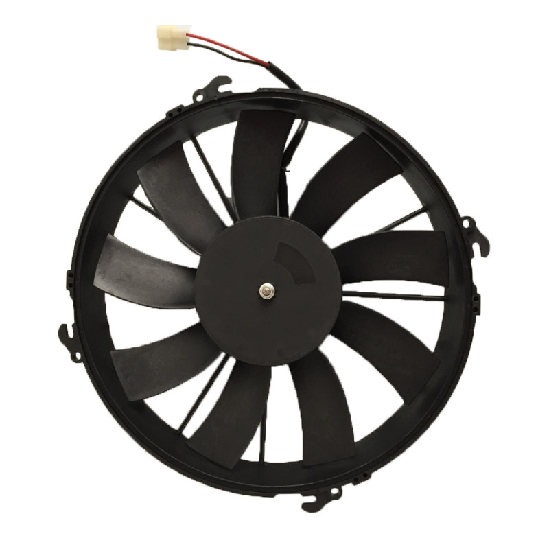 Bus A/C condenser fan 12V Italy refrigerator fan motor replacement with 9 blades